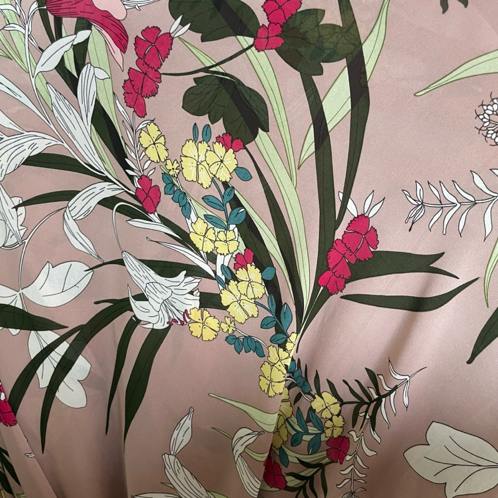 kain sifon motif kembang/kain sifon motif cantik