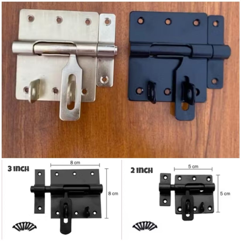 Grendel overval,Grendel Tempat Kunci Pintu,Grendel Gembok ,Berbahan stainless stell,tebal dan berkua