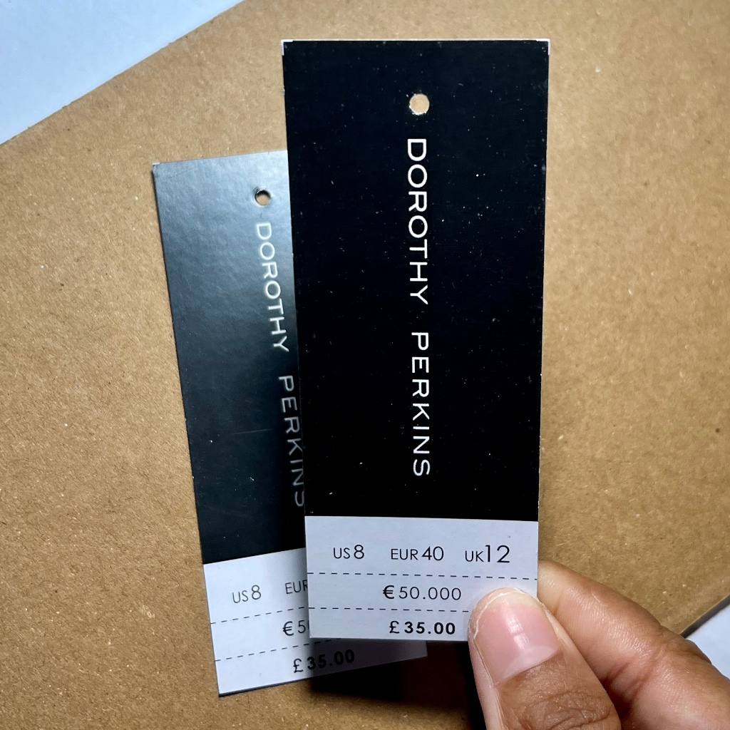 HANGTAG LABEL DOROTHY PERKINS // LABEL TAS SEPATU BAJU BRANDED