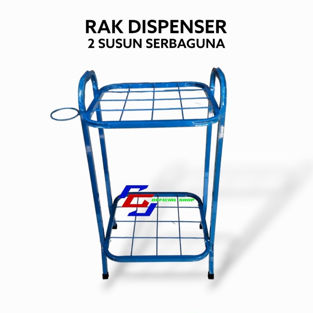 RAK BESI DISPENSER 2 SUSUN SERBAGUNA KAKI DISPENSER GALON MAGIC COM