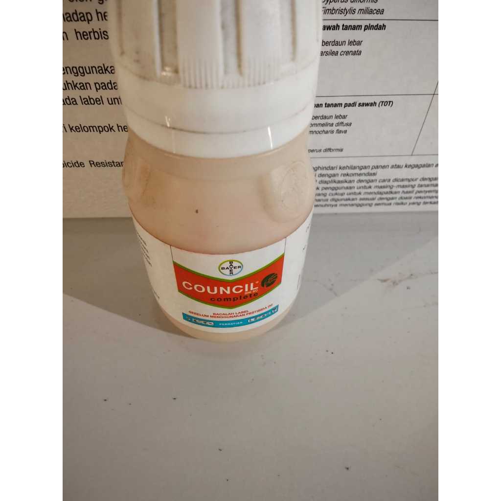 Herbisida Council 300 SC 100 Ml dan 50 ml Untuk Padi