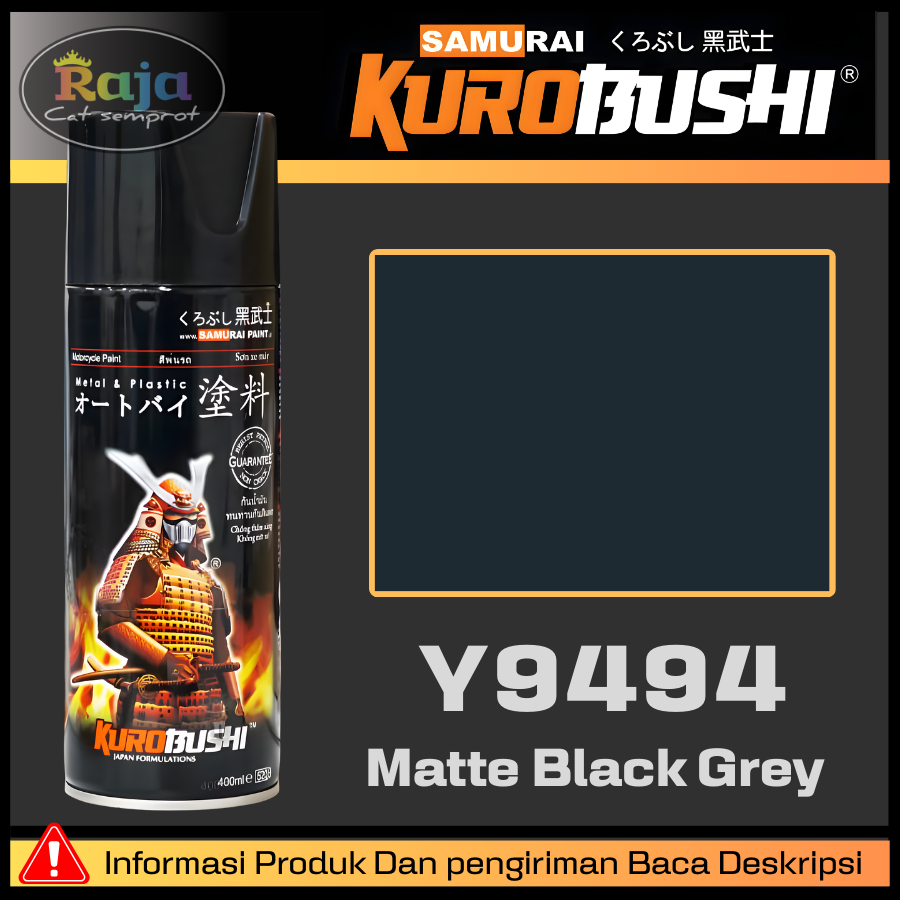 Samurai Paint : Matte Black Grey - Y9494*