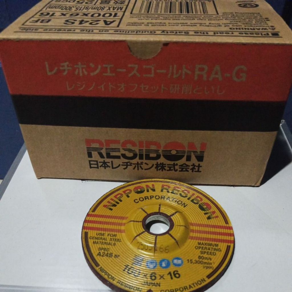 Batu Gerinda Poles Nippon Resibon 4 inch