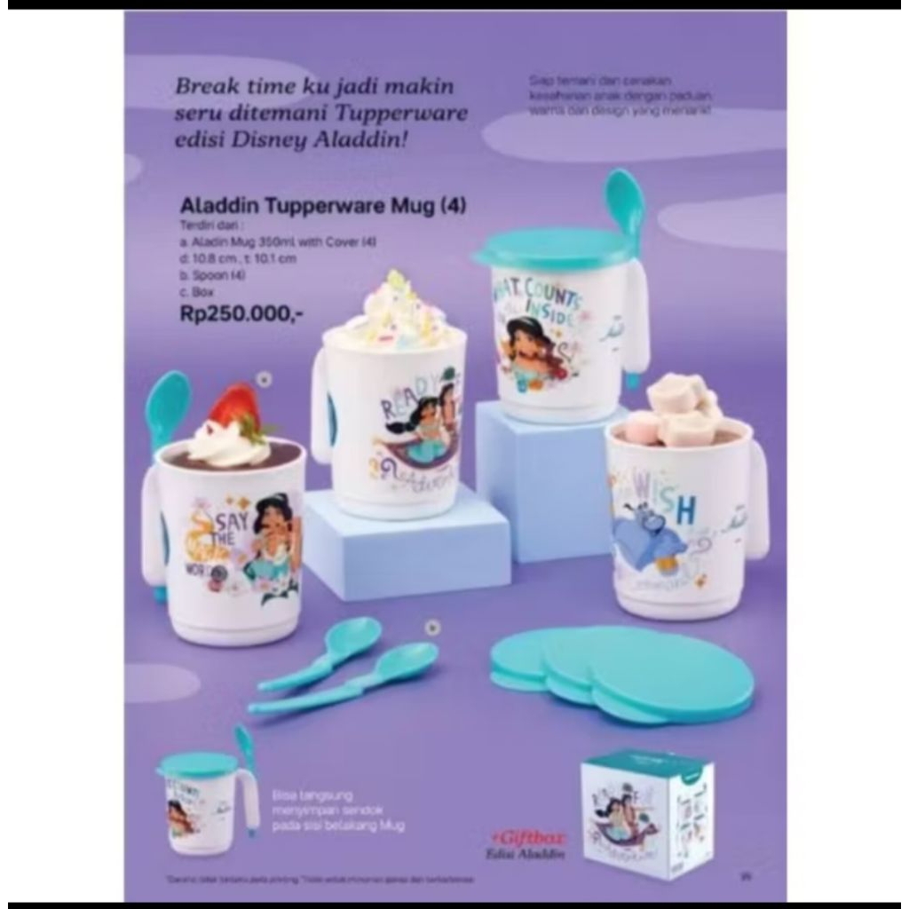MUG ALADIN SET TUPPERWARE