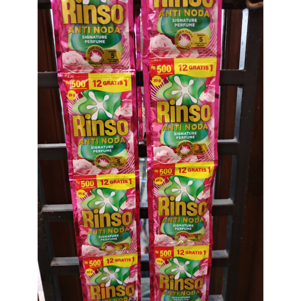 Rinso Liquid Sachet 39 Pcs(sabun cuci baju cair) – Cucian Lebih Bersih