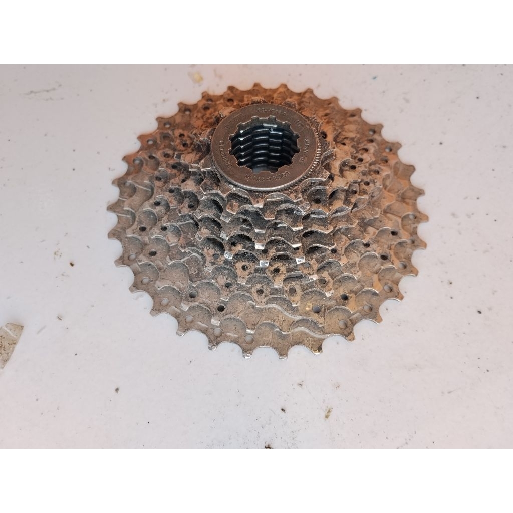 SPROCKET 9 SPEED 11-32T SHIMANO CS-HG50 JAPAN VIA ORIGINAL MASIH TUMPUL