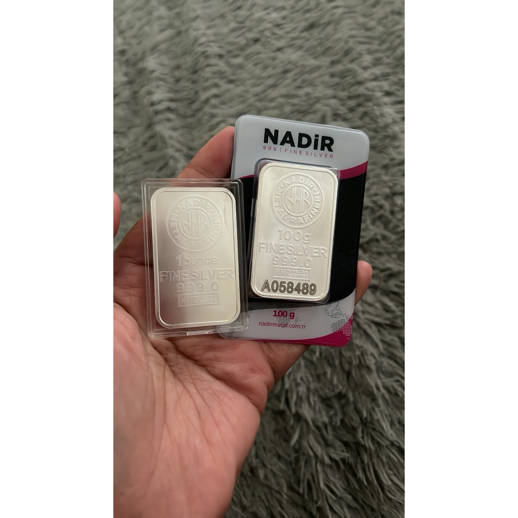 PERAK NADIR TURKI SILVER ARGOR 100gram 1Oz