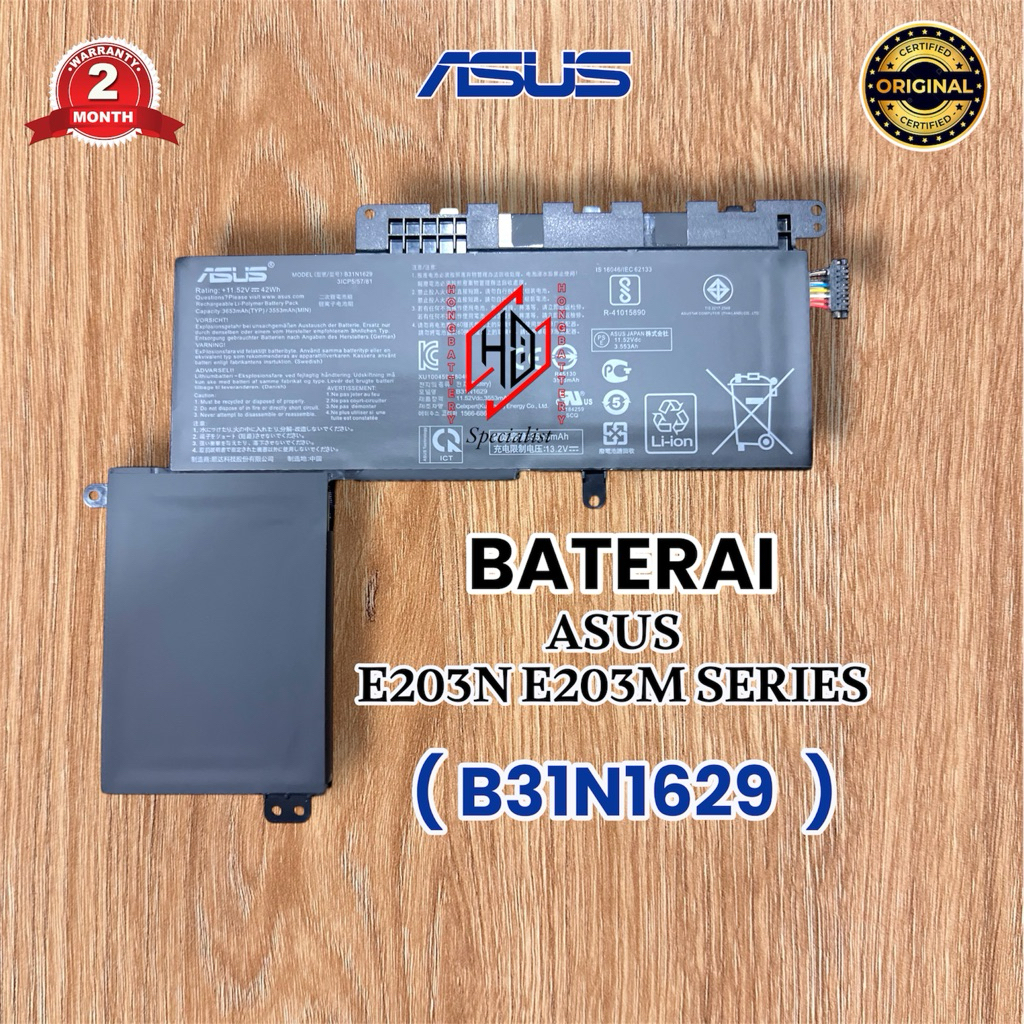 Battery Baterai Asus E203 E203N E203M E203MA E203NAH E203MAH B31N1629