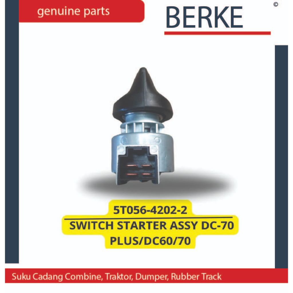 SWITCH STARTER ASSY DC-70 PLUS DC-60 / DC-70 / KUNCI STARTER DC-60, DC-70, DC 70 PLUS / 5T056-4202-2