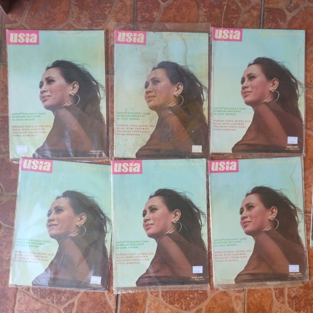 VARIASI MAJALAH "USIA, SELECTA, MAYAPADA, AMANAH, EDISI SPESIAL POP'74, ADAM & ECA, VARIASI