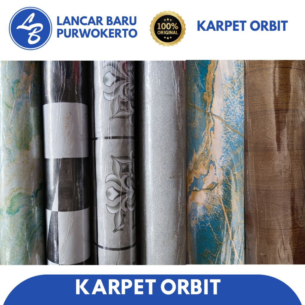 KARPET PLASTIK ORBIT LEBAR 1.5 M- TEBAL ANTI AIR