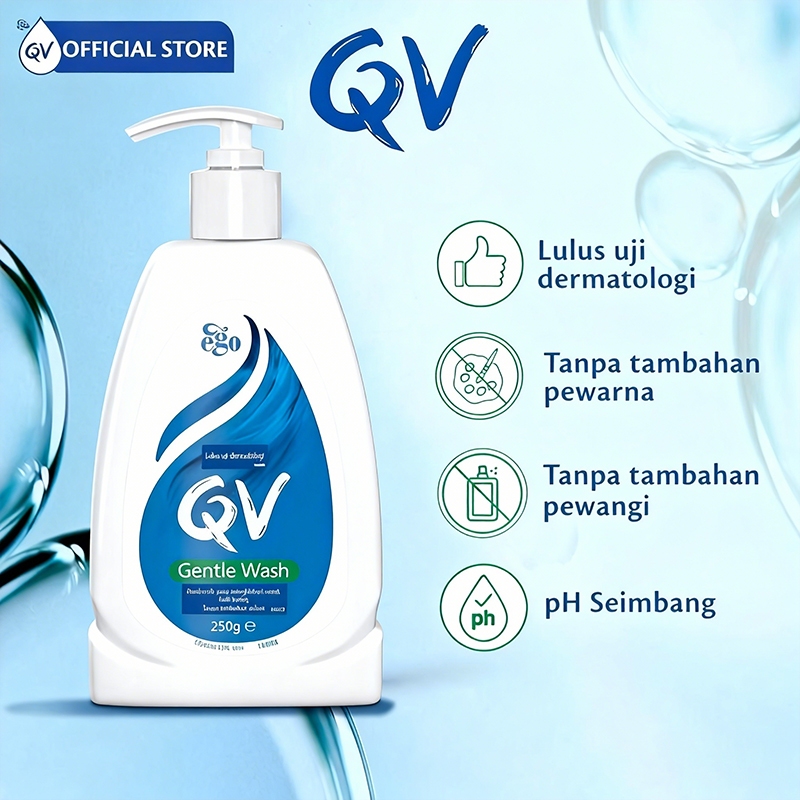 QV Gentle Wash 500ml | Soap-Free & pH Balanced Body Cleanser