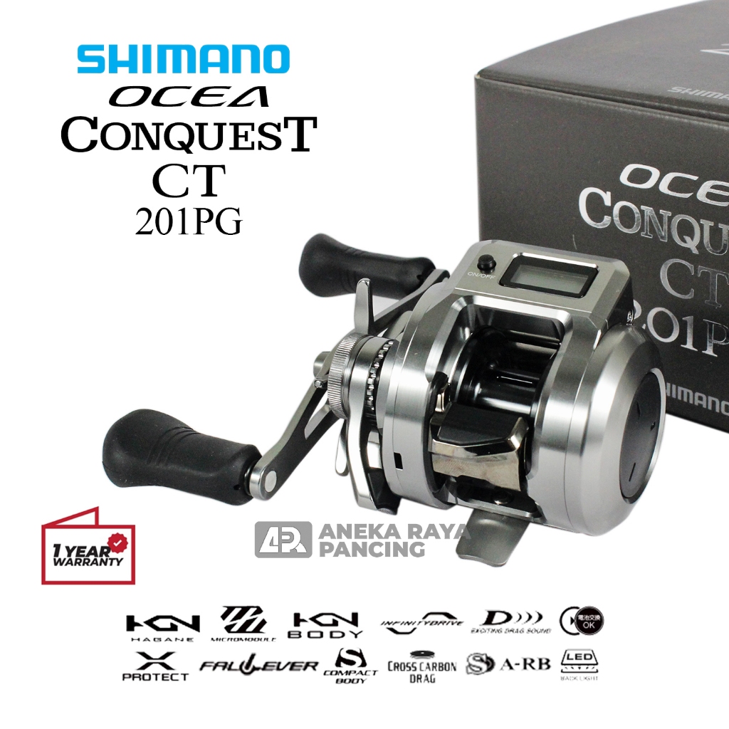 RIL SHIMANO 2025 OCEA CONQUEST CT 201PG / Ril Jigging Handle Kiri Original Shimano Made In Japan Ber