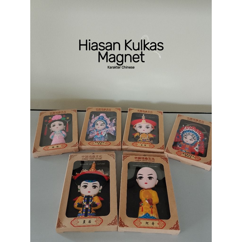 Tempelan Magnet Kulkas - Magnet Kulkas - Hiasan Magnet Kulkas - Magnet Kulkas Karakter Chinese