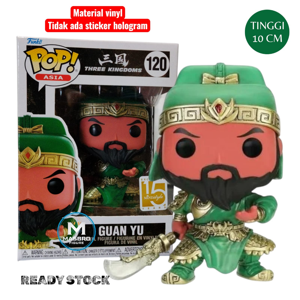 Funko Pop Asia Three Kingdoms GUAN YU Mindstyle 15 Year Anniversary Exclusive Figure #120
