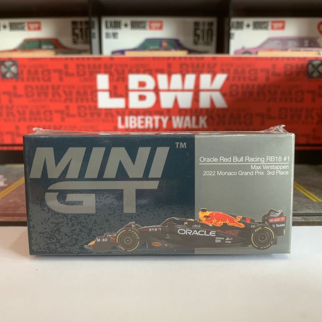 Mini GT 550 Oracle Red Bull Racing RB18 #1 Max Verstappen 2022 Monaco GP 3rd Place