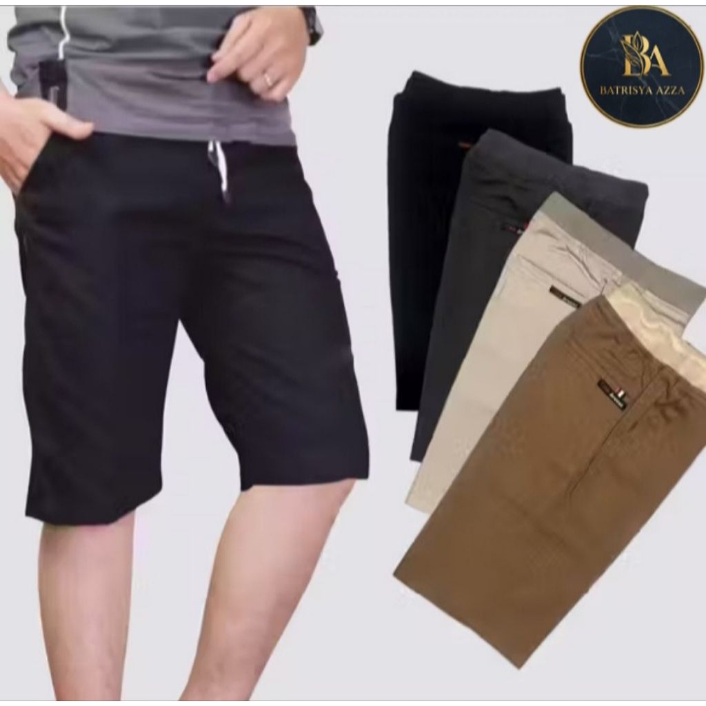 CELANA CHINOS PENDEK PRIA DEWASA 100 RIBU DAPAT 5 RIB PANTS