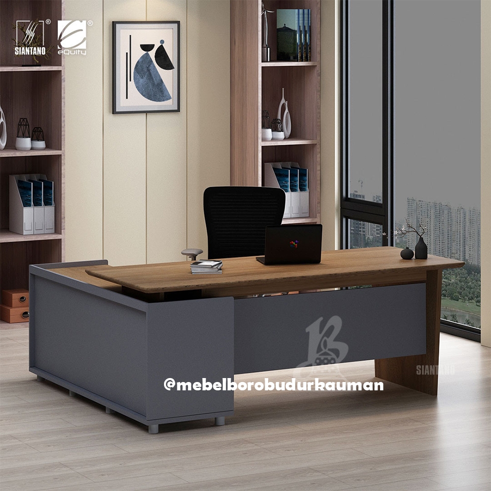 Siantano Meja Kerja Minimalis / Meja Kantor /Siantano OT 200 L-meja tulis sudut modern