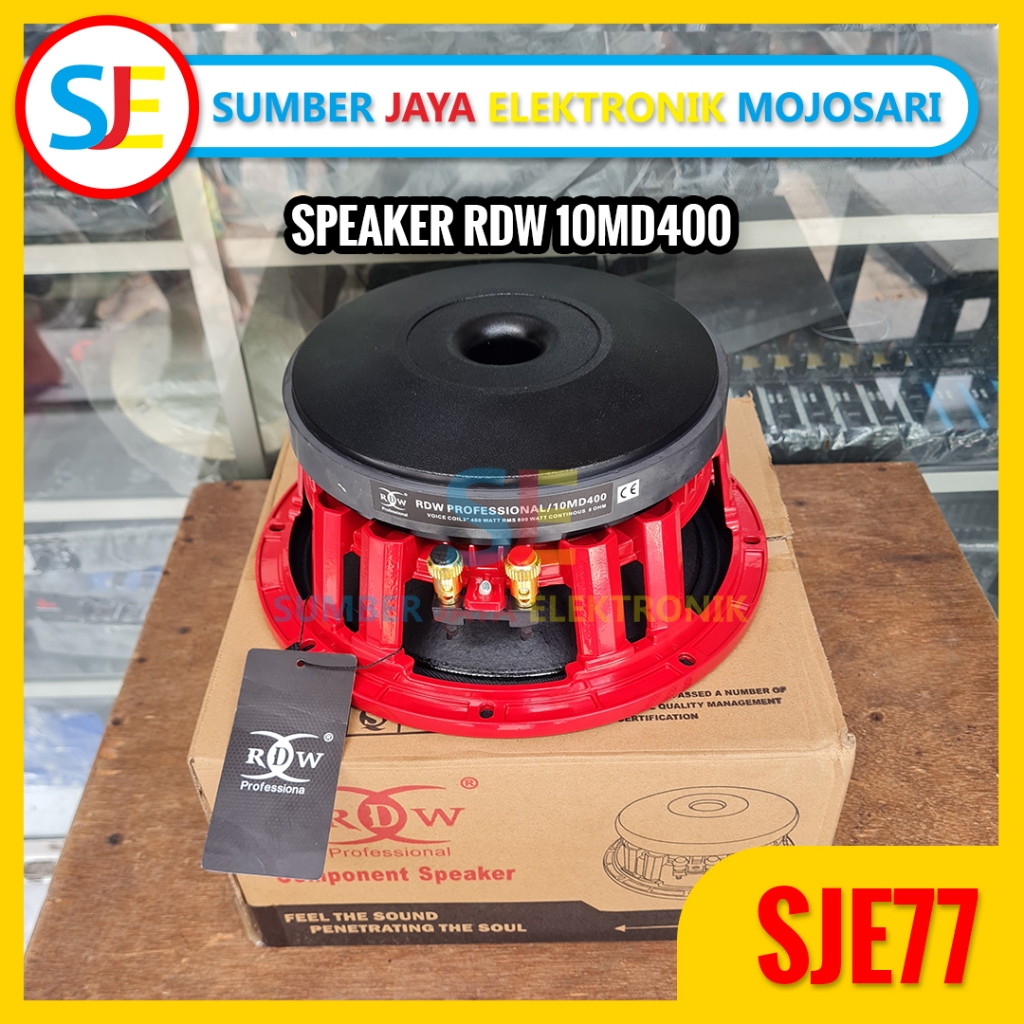 Speaker RDW 10MD400 Original - Speaker Komponen RDW 10MD400 Mid Range 10 inch