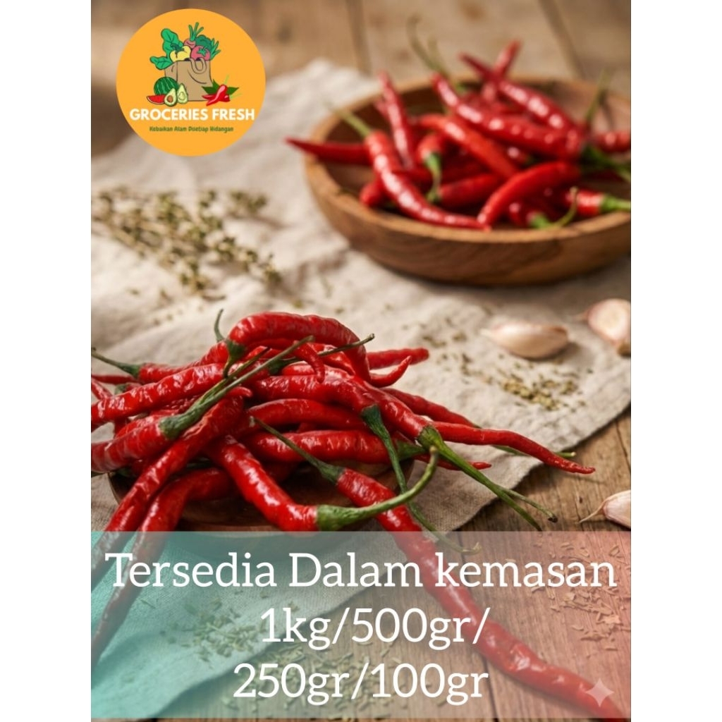 Cabe merah keriting / cabe segar  /cabe keriting fresh