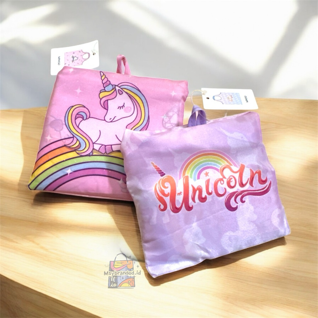 MINISO UNICORN FOLDABLE SHOPPING BAG TAS LIPAT TAS BELANJA