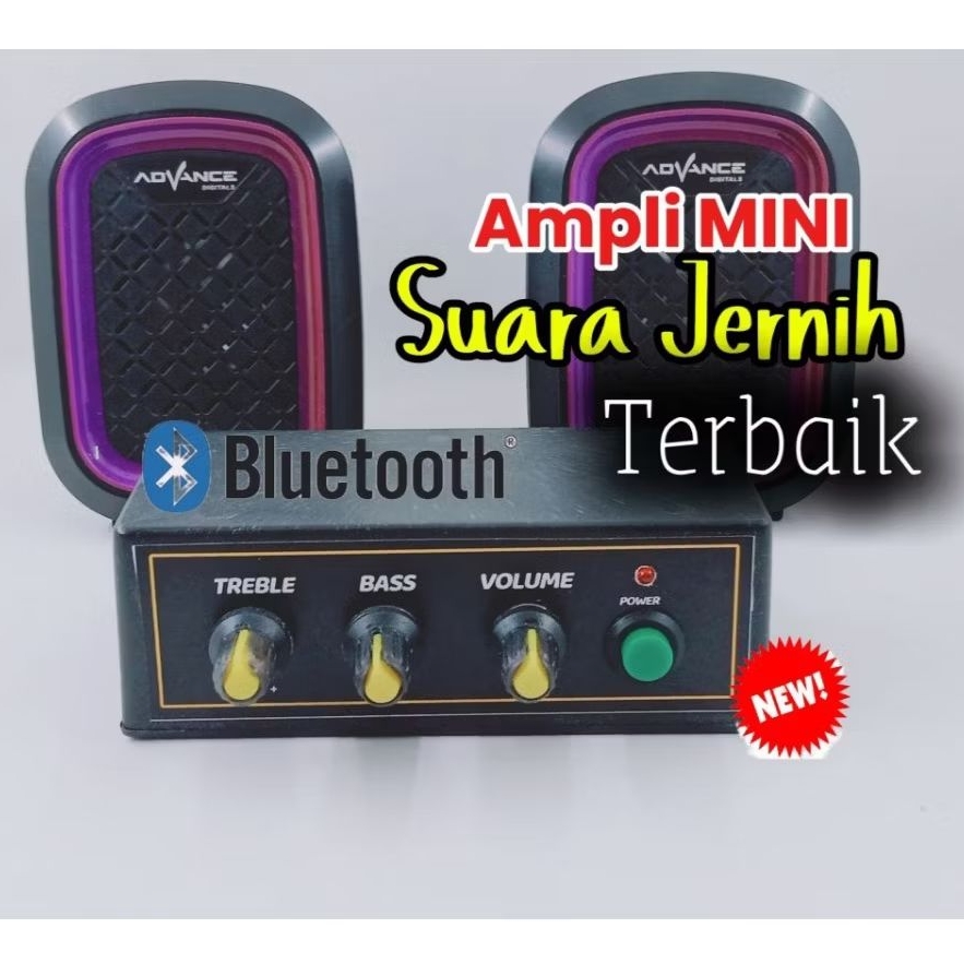 NEW Ampli Mini 5Volt Volume-Bass-Treble Buat Miniatur Mantap