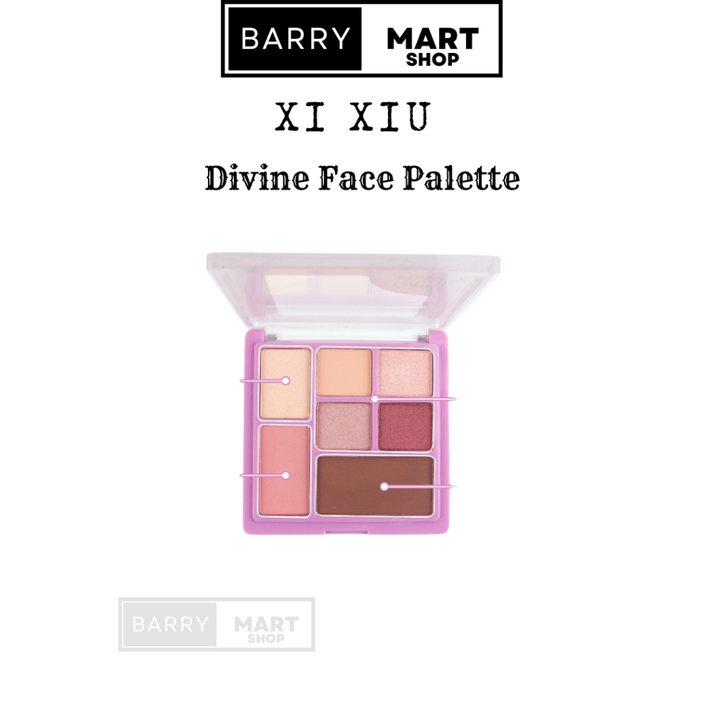 Xi XiU Divine Face Palette | All-in-One Makeup Palette | Eyeshadow Highlighter Blush Contour