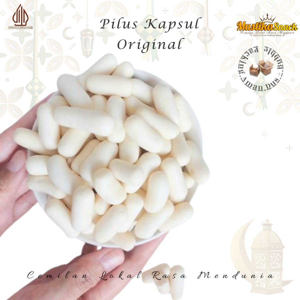1Kg Pilus Kapsul Ikan Tenggiri Snack Cemilan Asin Renyah Gurih Original