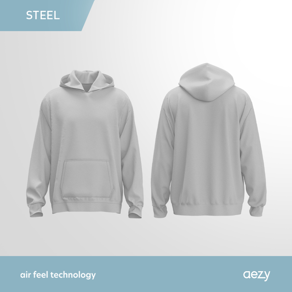 New No Void Minds Aezy Hoodie Steel