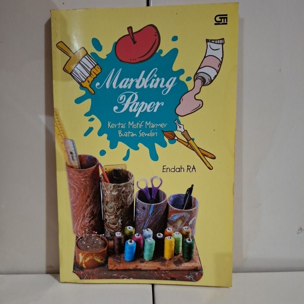 Buku Original Marbljng paoer Kertas Motif Marmer Buatan Sendiri