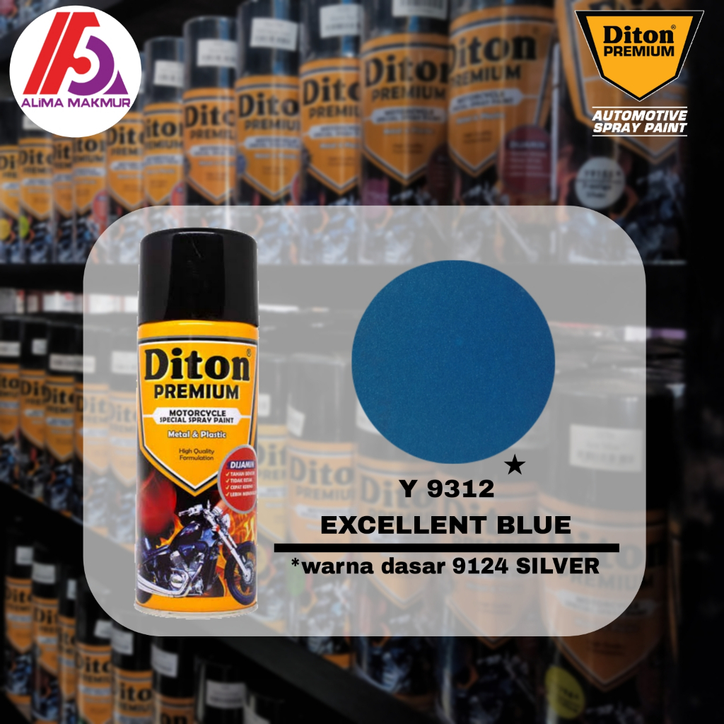 Diton Premium Y 9312 Execelent Blue 400cc / Pilok Biru Yamaha / Pilok Biru Metalik