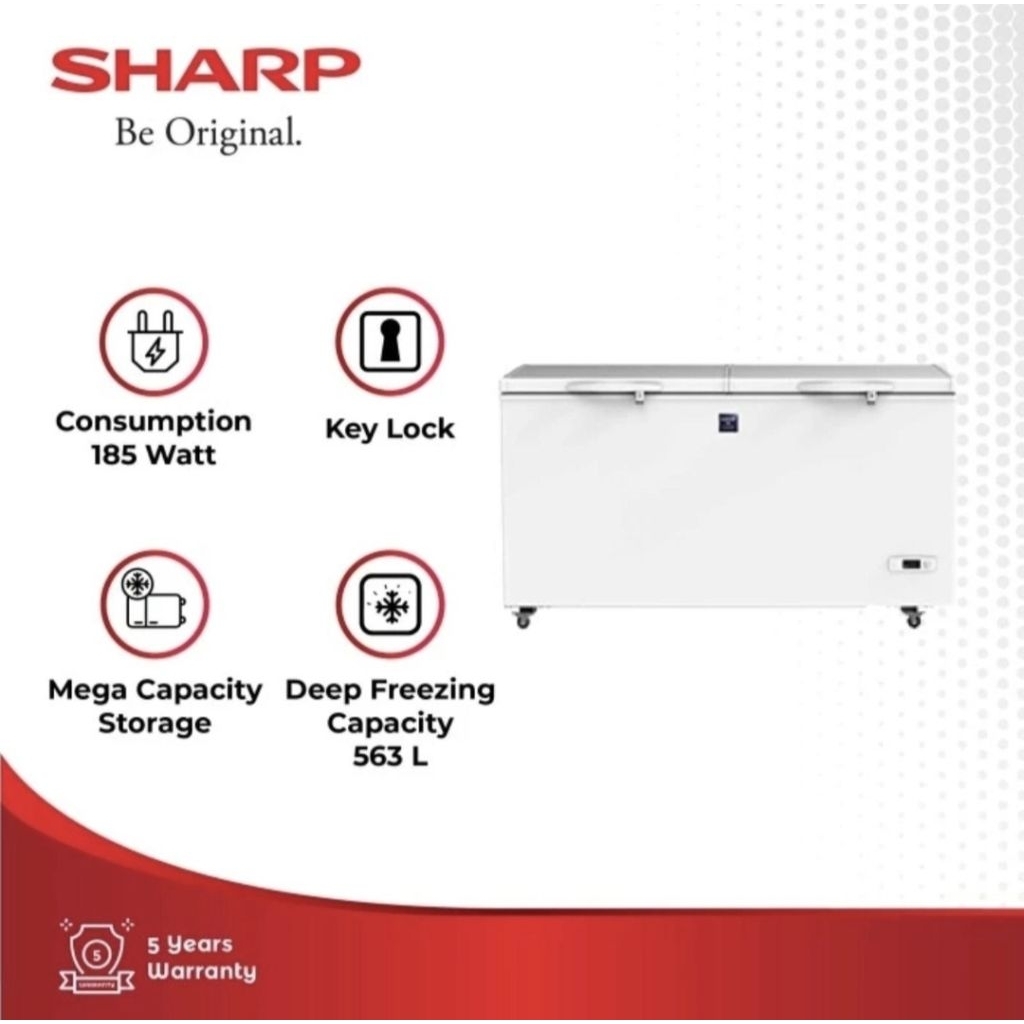 CHEST FREEZER SHARP 600 LITER FRV 600