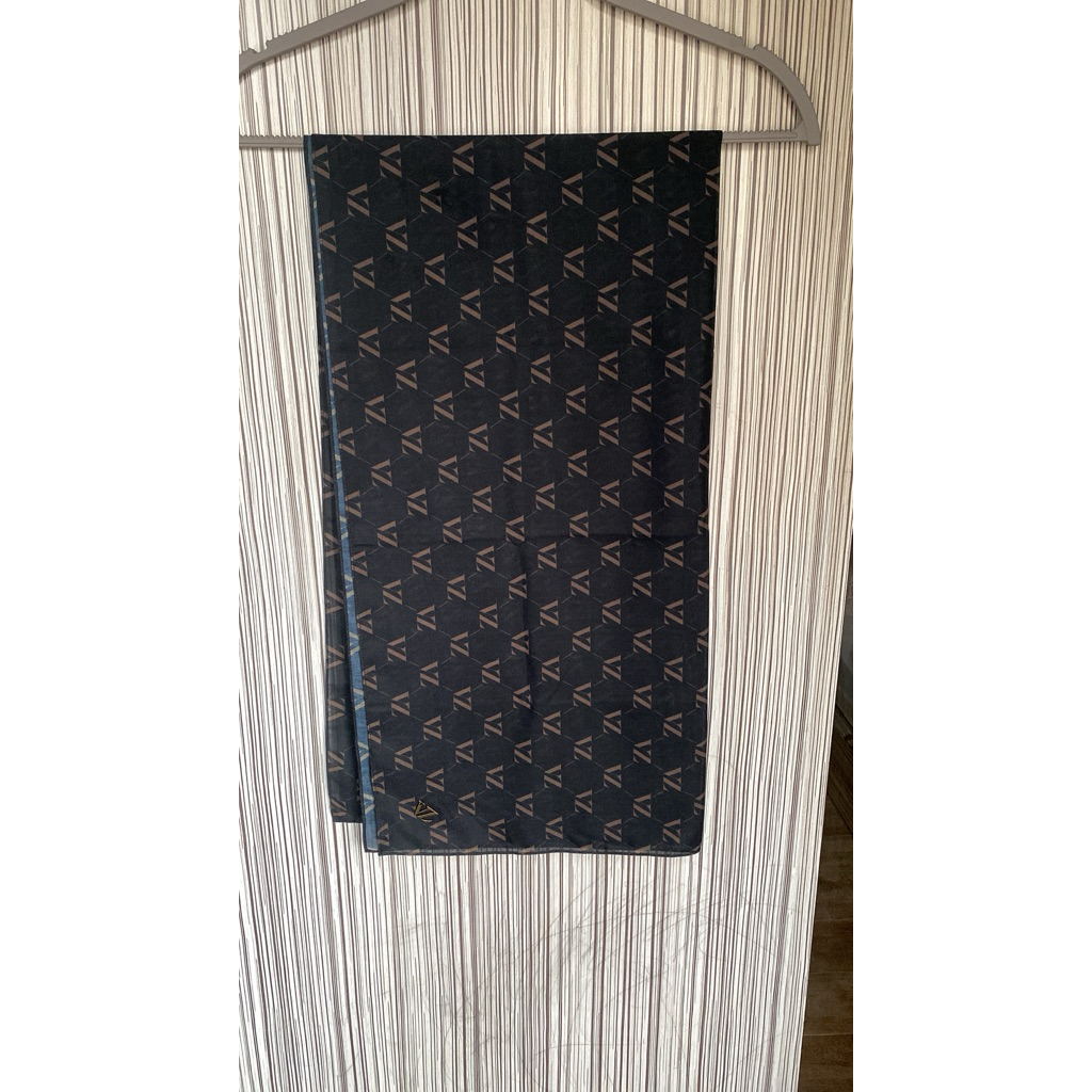 Monogram Scarf Voal Vivi Zubedi - Black