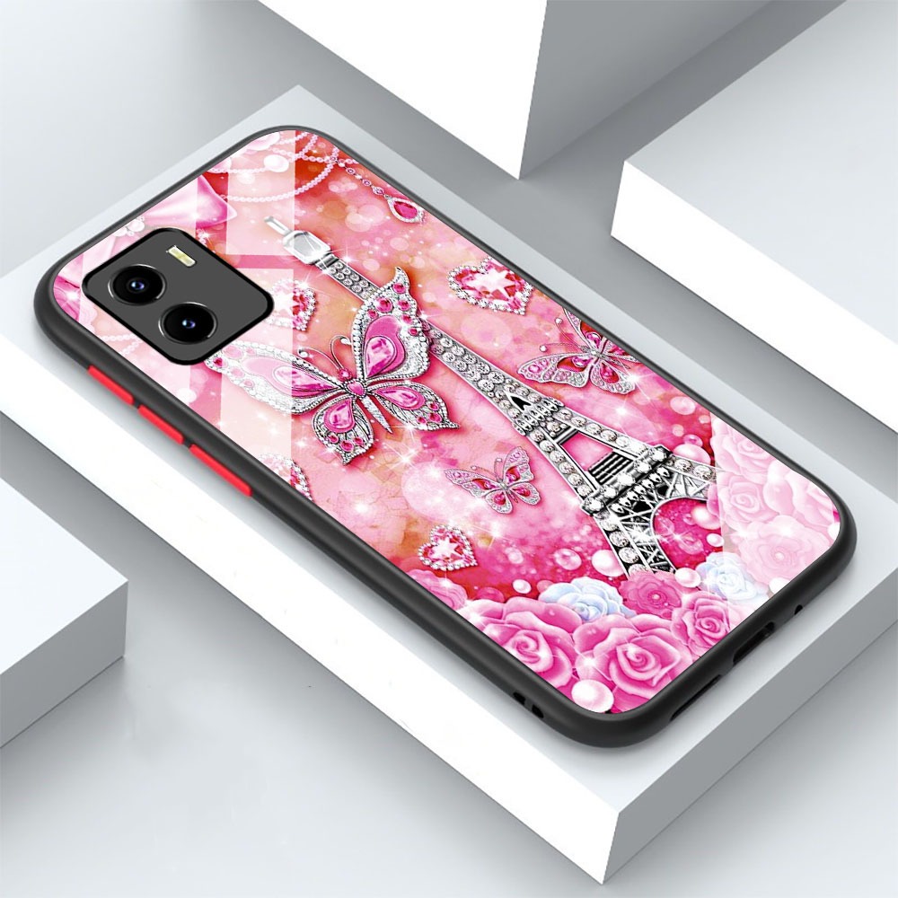 [ KK17 ] Softcase Glass Kaca Kilau Untuk HP XIAOMI MI 10T 5G / MI 10T PRO 5G - XIAOMI MI 10T 5G / MI