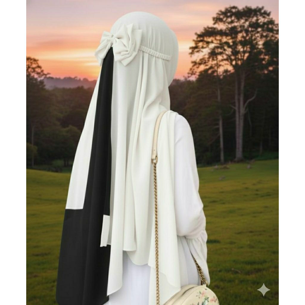 cadar pita 2 layer bahan ceruty baby doll premium