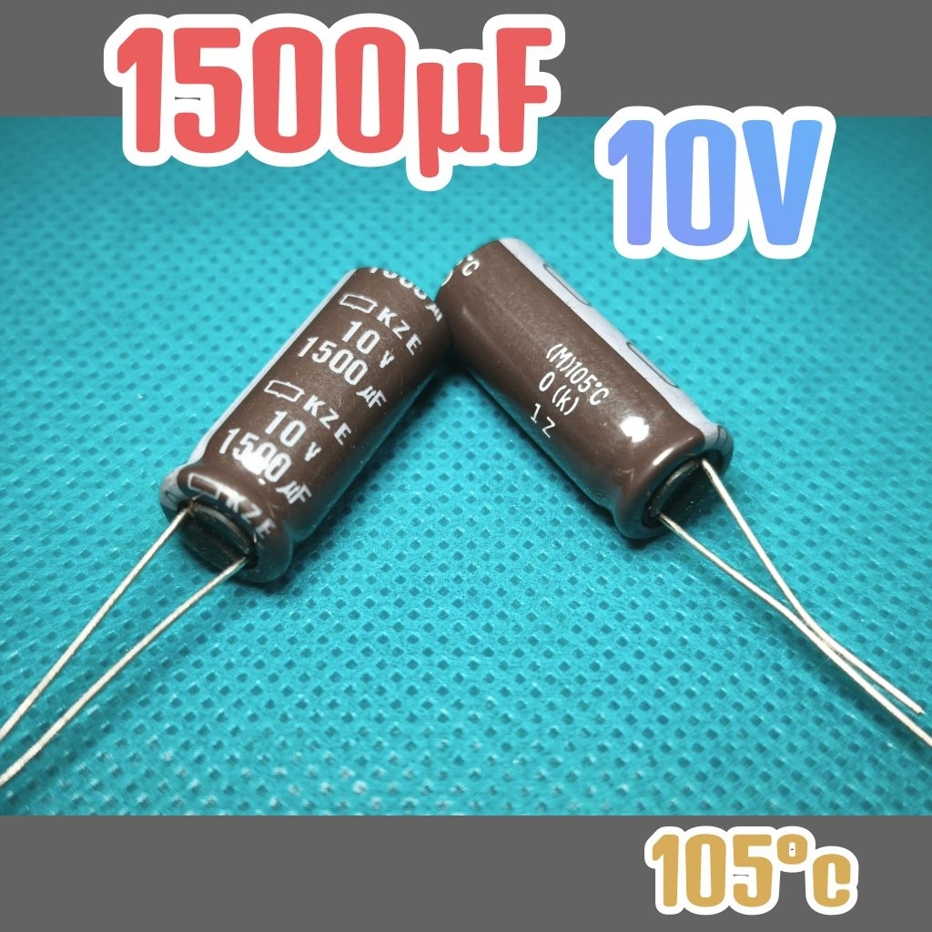 Kapasitor capasitor elko elco 10v 1500uf 10v 1500 uf 10 v 10volt ORIGINAL