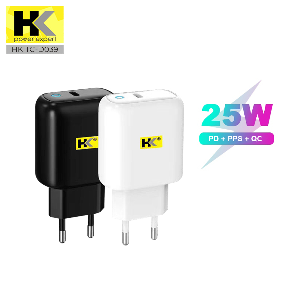 Original HK D039 Charger Fast Charging PD25W Wall Adapter Charger PD + PPS + QC4.0