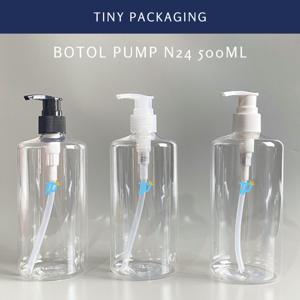 Botol Pump 500 ml | Botol Pump Putih 500 ml HS