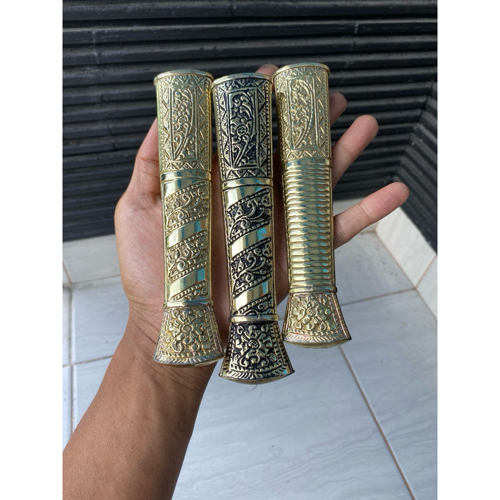 pendok bugis warna kuning panjang 16cm