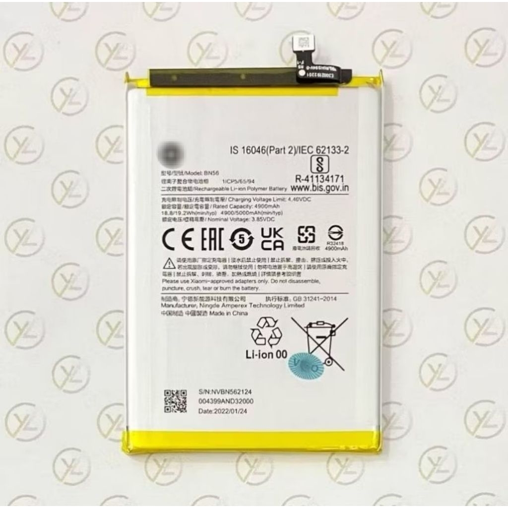 Baterai Batre HP Xiaom POC C31 ORIGINAL 100% Model Battery Batrei BN56 BN-56