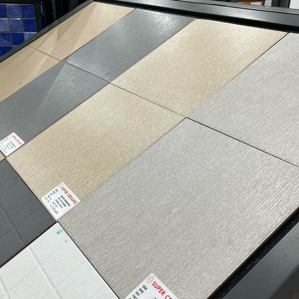 ASIA TILE 30x30 Keramik Kasar Kamar Mandi - CARGO DARK GREY / CARGO GREY / CARGO DARK BROWN / CARGO 