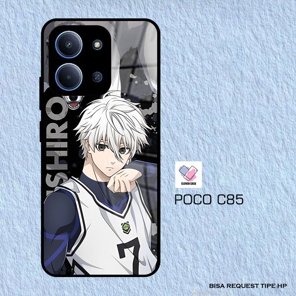 [AR96]  Case Glossy Case TERBARU | POCO C85 | CASE KEKINIAN LUCU |  Casing Hp Kilau Motif NAGI SEISH