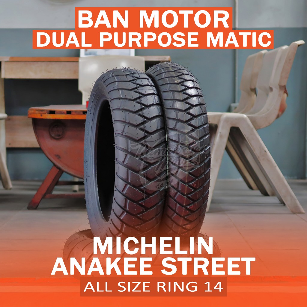 MICHELIN ANAKEE STREET 90/80-14 DAN 100/80-14 BAN X-RIDE BEAT STREET