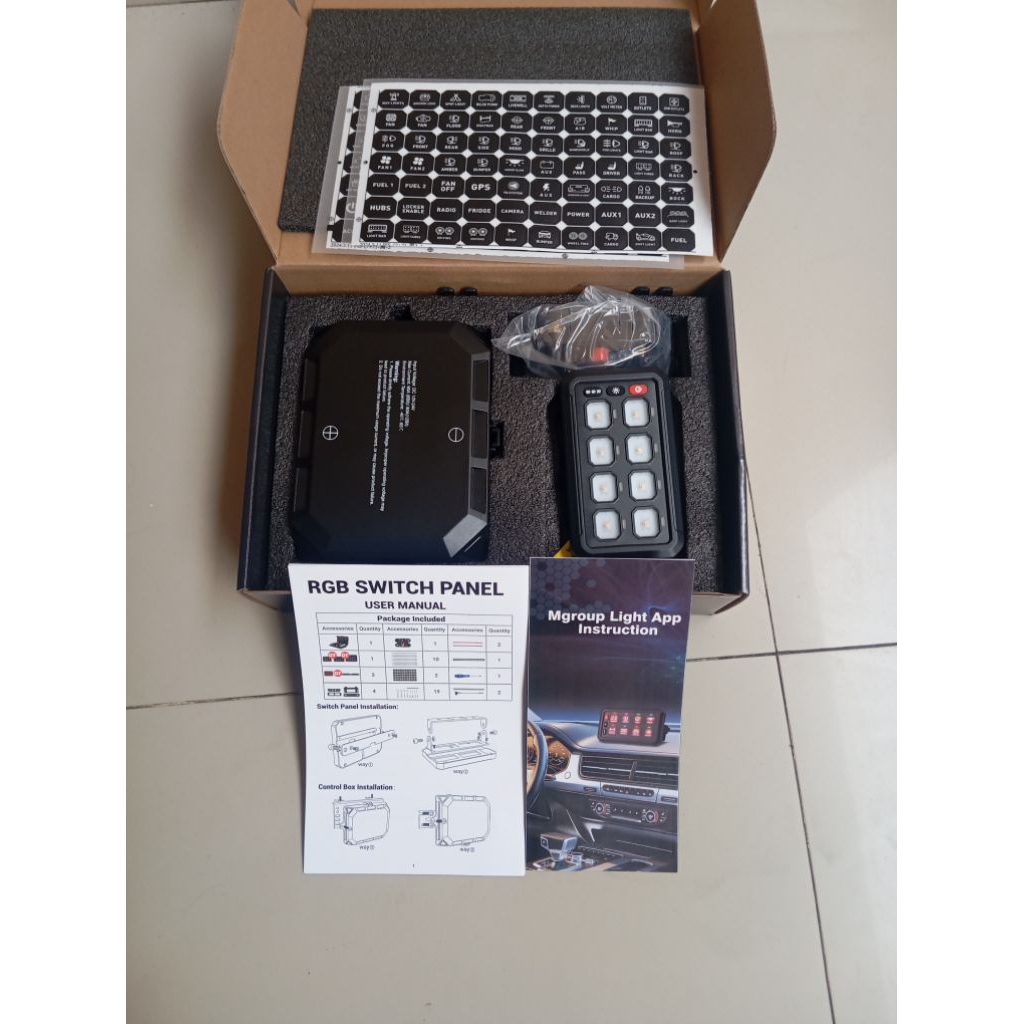 Switch Panel 8 Gang | Saklar Switch panel 8 Tombol | Switch Panel Variasi Dashboard 8 Gang | Saklar 