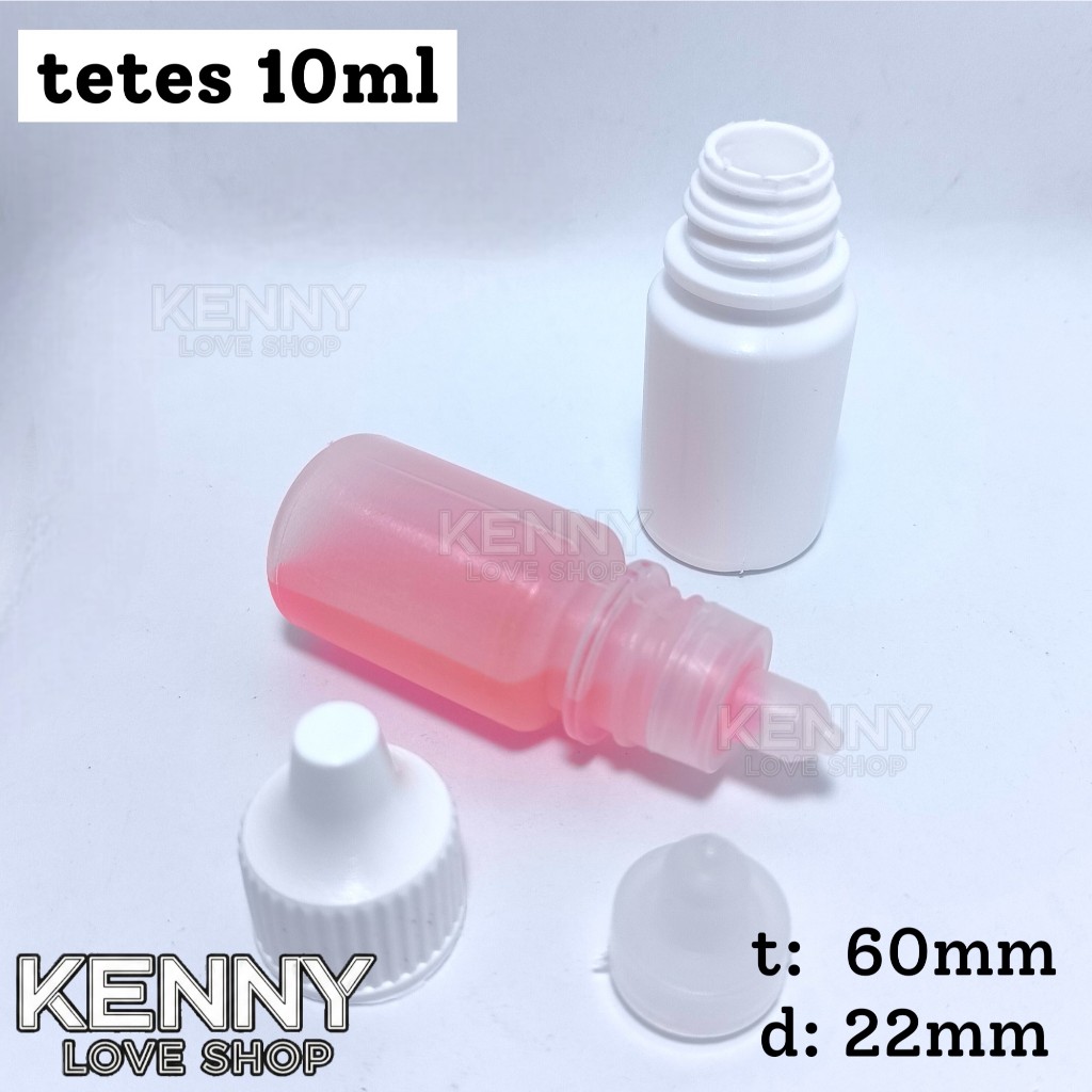 Botol Tetes POLOS 10 cc ml Putih Natural 10cc 10ml wadah kosong