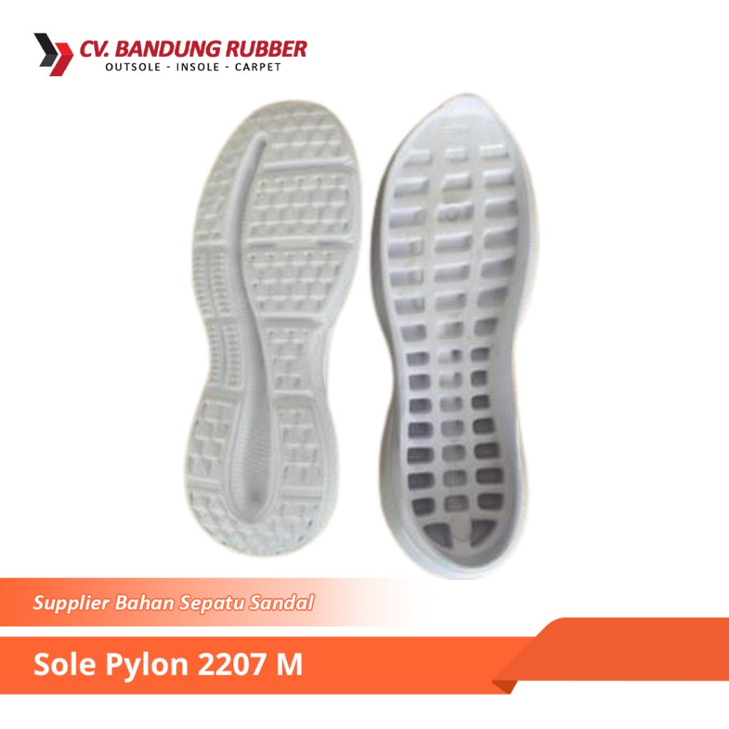 Outsole Pylon 2207 M Putih Untuk Sepatu Lari Pria Sol Sepatu Running Pria Sol Sepatu Jogging Sol Sep