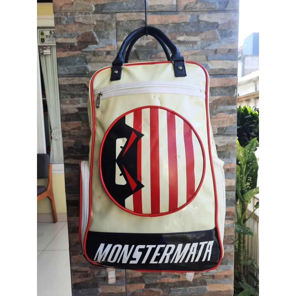 Ransel Putih Monstermata - Tas Branded Original