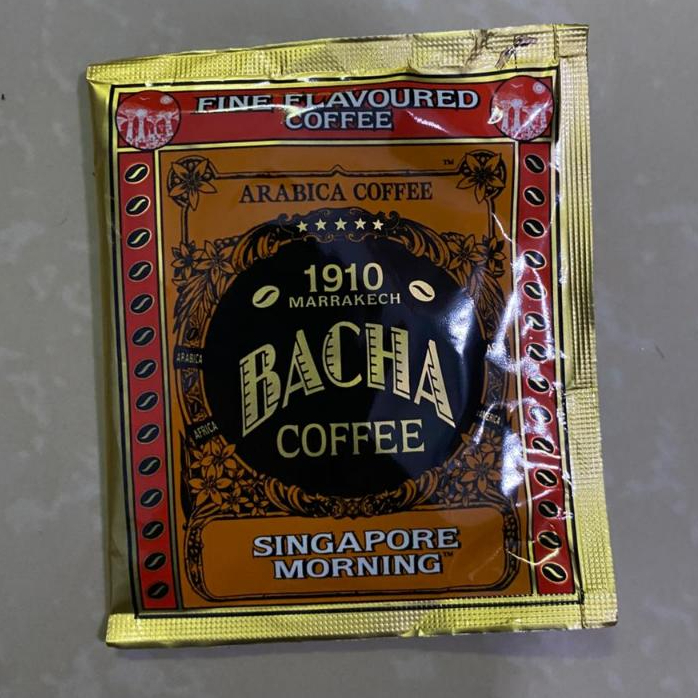 BACHA Coffee Arabica Coffee Satuan 12gr/pcs Singapore Morning, Fine Flavoured Coffee Bacha