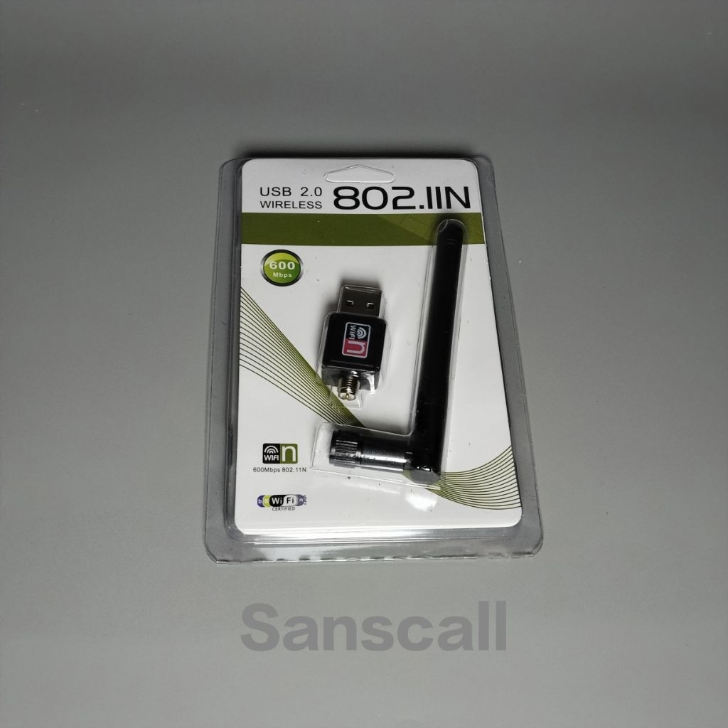 WIRELESS ADAPTER RECEIVER WI-FI ANTENA STICK. USB