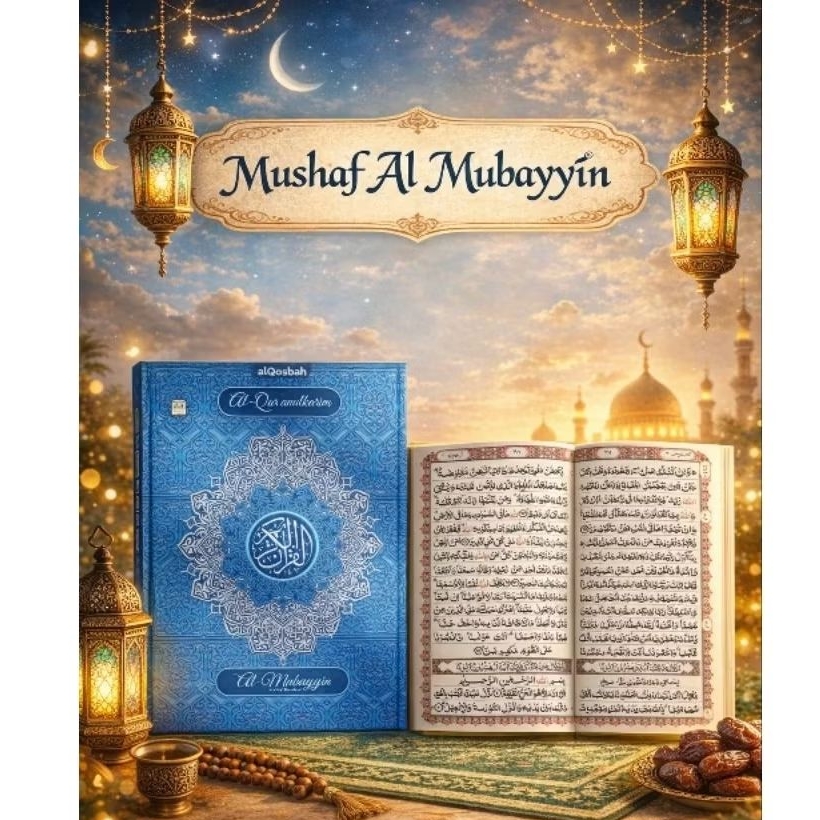 Al-Qur'an Besar Mubayyin Non Terjemah Khot Bombay A4 Besar / Mushaf Mubayyin Non Terjemah besar